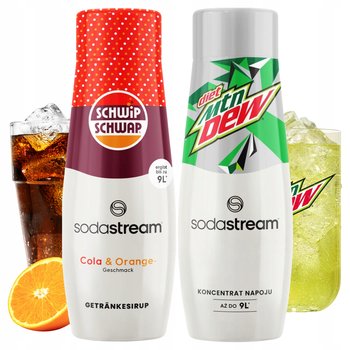 Zestaw 2 Syropów Sodastream Shwip Shwap Cola Pomarańcza + Mountain Dew - SodaStream