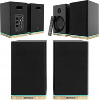 Zestaw 2 szt. głośników półkowych czarnych RMS 60 W Blaupunkt BS60BK LED