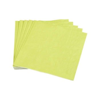 Zestaw 20 serwetek papierowych 33 x 33 cm Trend Plain Limonkowy - Inny producent