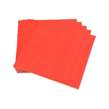 Zestaw 20 serwetek papierowych 33 x 33 cm Trendy Plain w kolorze czerwonym - Inny producent