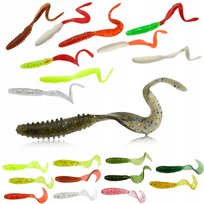 Zestaw 20 sztuk Guma Twister 10 x 10 cm i 10 x 7 cm sztuczna przynęta Rumpol