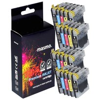 Zestaw 20X Tusz Masmo Do Brother Lc980 Lc1100 Dcp-195C Dcp-365Cn Dcp-395Cn Dcp-145C Mfc-790Cw Cmyk
