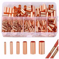Zestaw 250szt Tulejki Kablowe Miedziane do Łączenia Przewodów Elektryka