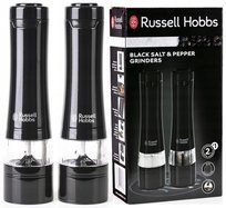 ZESTAW 2x ELEKTRYCZNY MŁYNEK DO PIEPRZU I SOLI ZIOŁA PRZYPRAWY Russell Hobbs