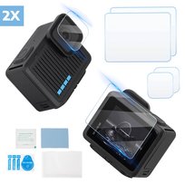 ZESTAW 2X FOLIA OCHRONNA SZKŁO HARTOWANE NA EKRAN I OBIEKTYW DO KAMERY GOPRO HERO