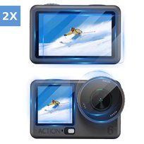 ZESTAW 2X FOLIA OCHRONNA ZE SZKŁA HARTOWANEGO 9H DO KAMERY DJI OSMO ACTION 6