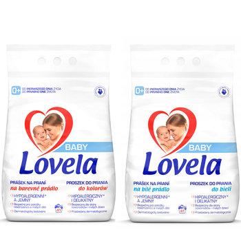 Zestaw 2x LOVELA Baby Hipoalergiczny proszek do prania białego i koloru dla całej rodziny 2x 4,1 kg - Lovela