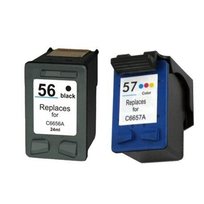 Zestaw 2x tusz do HP 56 57 DESKJET 5150 5550 5652 XL CMYK zamienniki HP