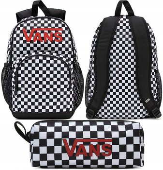 ZESTAW 2X1 PLECAK SZKOLNY VANS OLD SKOOL I PIÓRNIK VANS CHECKERBOARD KRATKA - Vans