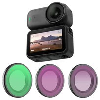 ZESTAW 3 FILTRÓW MIX DO KAMERY DJI OSMO NANO - SZARE: ND16 / ND8 + CPL