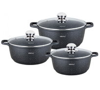 ZESTAW 3 GARNKÓW 2,3 / 4,5 / 6.5L KINGHOFF KH-1606