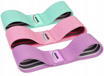 ZESTAW 3 GUMY OPOROWE TAŚMY MATERIAŁOWE DO ĆWICZEŃ - Nela-Styl