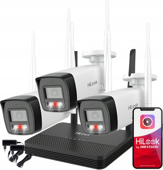 Zestaw 3 Kamer Wifi 4Mpx Z Rejestratorem Nvs - Wifikit-B4-4Ch Hilook By Hikvision - HiLook