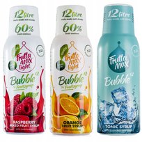 Zestaw 3 koncentratów FruttaMax Malina+Pomarańcza+Tonic, 500 ml