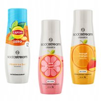 Zestaw 3 koncentratów SodaStream Lipton Ice Tea Peach, Grapefruit, Mango