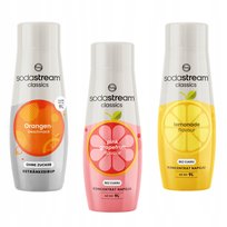 Zestaw 3 koncentratów Sodastream Orange Zero + Grapefruit + Lemonade
