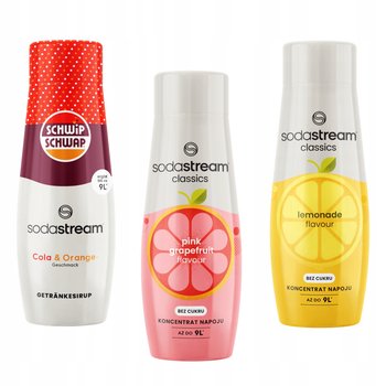 Zestaw 3 koncentratów Sodastream Schwip Schwap + GrapeFruit + Lemonade - SodaStream