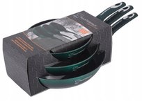 Zestaw 3 Patelni Granitowych 20/24/28 Cm Na Indukcję I Gaz Zielony