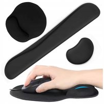 Zestaw 3 Podkładek Pod Mysz Nadgarstek Żelowa Ergonomiczna Gamingowa