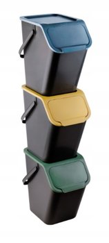 Zestaw 3 Pojemników Do Segregacji Odpadów Bini 25L - Inny producent