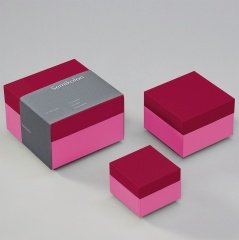 Zestaw 3 pudełek na zdjęcia Semikolon - raspberry/fuchsia - Semikolon