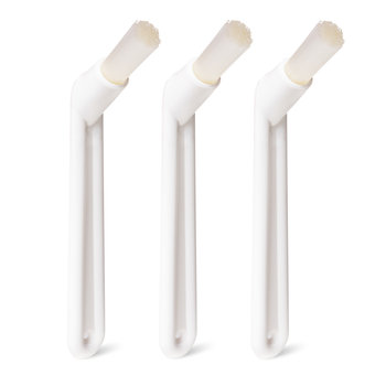 Zestaw 3 Szczoteczek Do Czyszczenia Ekspresu Białe - DVG de vecci