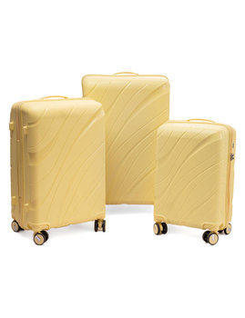 Zestaw 3 walizek KEMER RGL PP5 Żółty - Inna marka