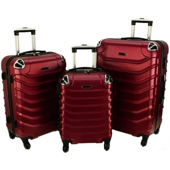 Zestaw 3 walizek PELLUCCI RGL 730 Bordowe - Inna marka