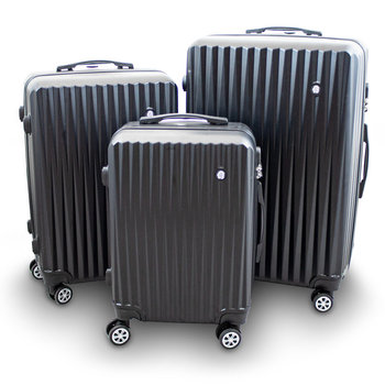 Zestaw 3 walizek podróżnych BARUT czarne - Inna marka