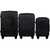 Zestaw 3 Walizek Wings Swallow 3.0 BLACK