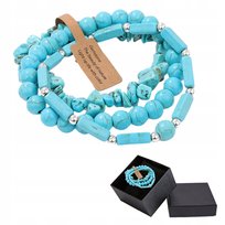 Zestaw 3 X Bransoletka Męska 5-8 Mm Kamień Naturalny Turkus Turquoise Ann Eivor