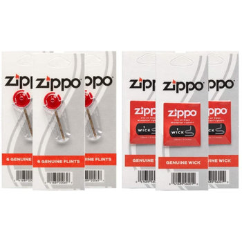 Zestaw 3 x Zippo Knot + 3 x  Kamienie Zippo do zapalniczki - Zippo