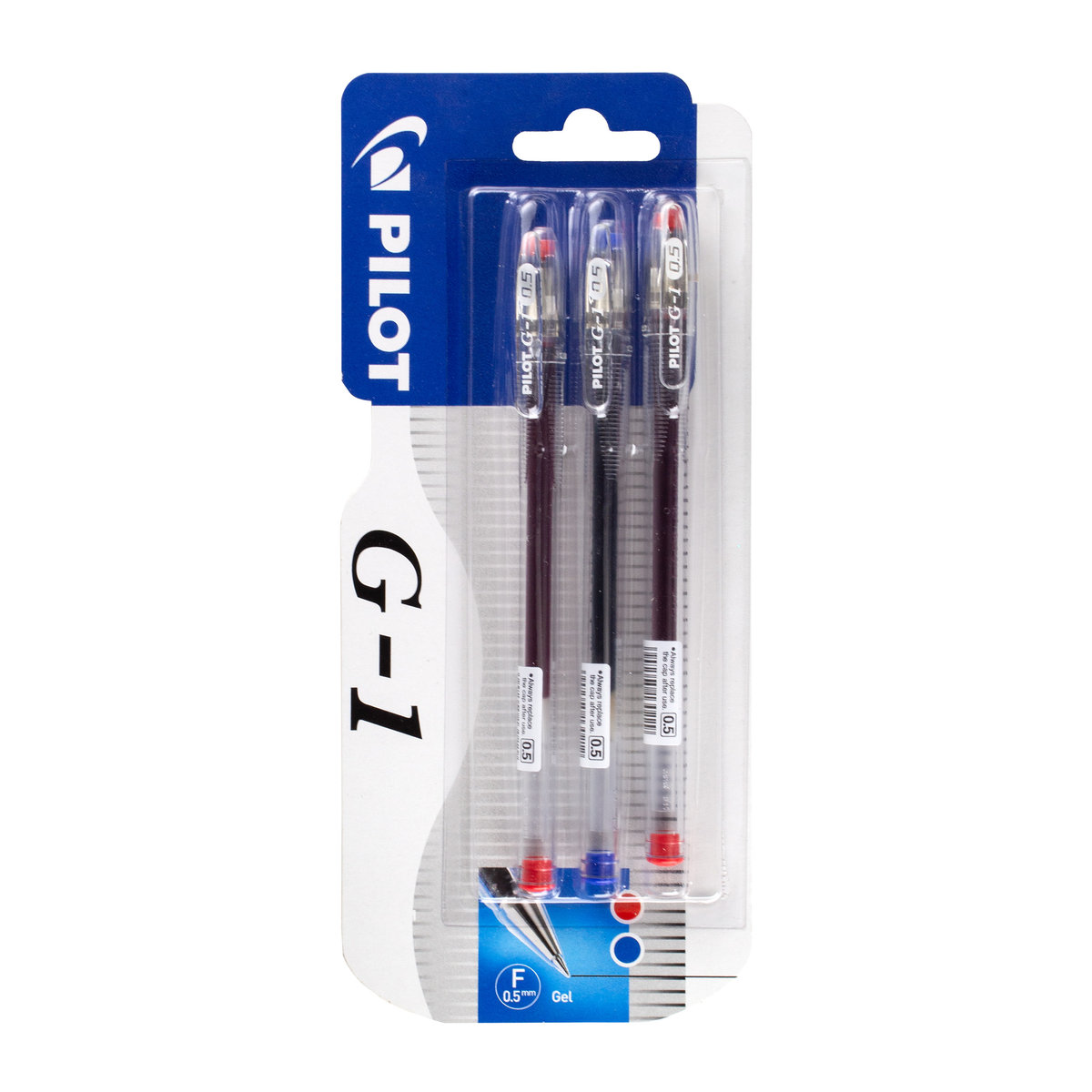 Stylo Roller Pilot G1 - Pointe 0,5 Mm - Encre Noire | Stylo Gel Confortable, Mine Interchangeable