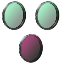 Zestaw 3X Filtr Polaryzacyjny CPL + Ultrafioletowy UV + Szary ND16 do DJI Osmo Action 3, 4, 5PRO