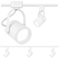 Zestaw 3x Spot Reflektor Ruchomy Biały Na GU10 Szynoprzewód Szyna 1m 100cm Ledtechnics