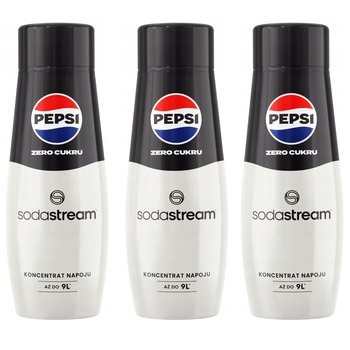 Zestaw 3x Syrop PEPSI MAX 440 ml SODASTREAM Koncentrat do Wody z Saturatora - SodaStream