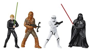 Zestaw 4 Figurek Akcji Star Wars Lord Vader, Stormtrooper, Chewbacca, Luke Skywalker 10 Cm Hasbro - Hasbro