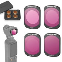 Zestaw 4 Filtrów do DJI OSMO POCKET 3 - ND8 / ND16 / ND32 / ND64 + Etui