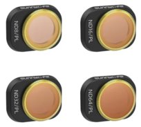 Zestaw 4 filtrów Polaryzacyjnych Szarych do DJI Mini 4 Pro - ND8PL+ND16PL+ND32PL+ND64PL