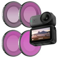 ZESTAW 4 FILTRÓW SZARYCH DO KAMERY DJI OSMO NANO - ND8 / ND16 / ND32 / ND64