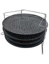 Zestaw 4 Form Do Pizzy Ze Stelażem Kinghoff Kh-1553