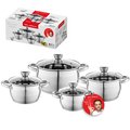 Zestaw 4 garnków nierdzewnych, Florina, Oliver by Mateusz Gessler&nbsp;-&nbsp;Florina