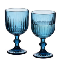 Zestaw 4 Kieliszków Elise Blue 350Ml - Eleganckie I Stylowe