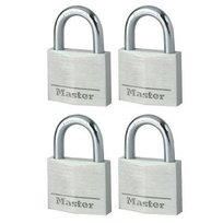 Zestaw 4 kłódek aluminiowych Master Lock 9140EURQNOP 40 mm (import z Niemiec) Master Lock