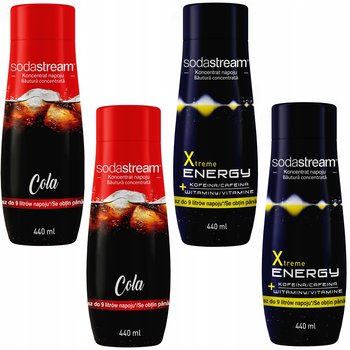 Zestaw 4 koncentratów SodaStream 2x (Cola+Energy) - SodaStream