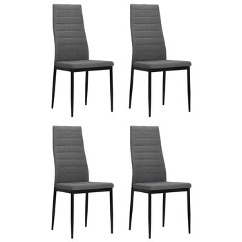 Zestaw 4 krzeseł stołowych, jasnoszary, 43x44x96 c / AAALOE - Inny producent