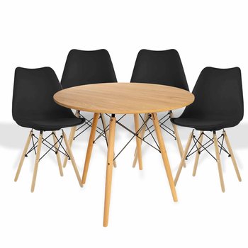 Zestaw 4 krzesła Tulip + stół Marek - BEGRYF