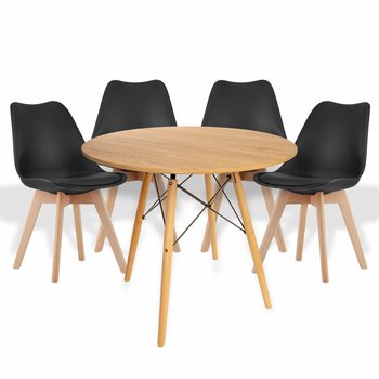 Zestaw 4 krzesła Tulip + stół Marek - BEGRYF