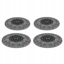 Zestaw 4 podkładek okrągłych 33 cm – gruby filc 4 mm, odporne na gorąco, dekoracyjne, wzór Look – Bertoni 