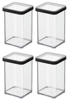 Zestaw 4 pojemników kuchennych 1 L LOFT ROTHO